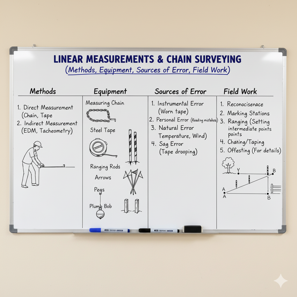 Linear Measurements & Chain Surveying