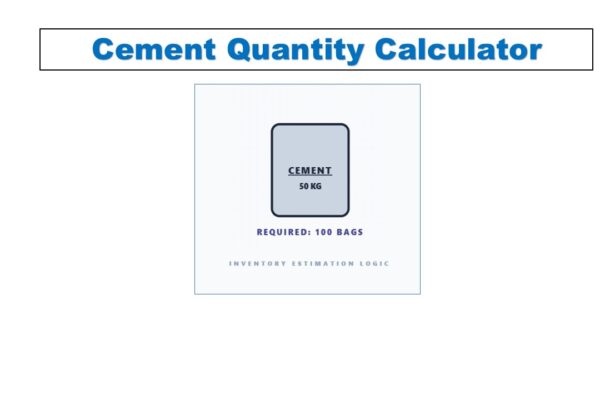 Cement Quantity Calculator