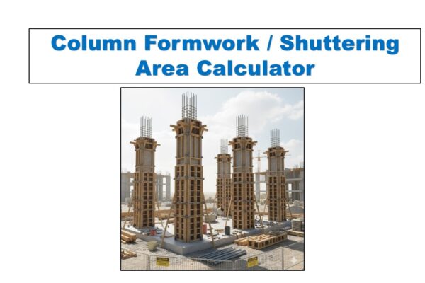 Column Formwork Shuttering Area Calculator