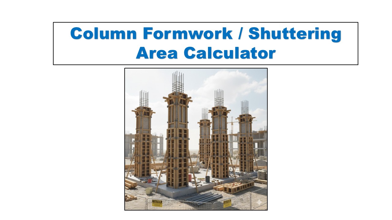 Column Formwork Shuttering Area Calculator
