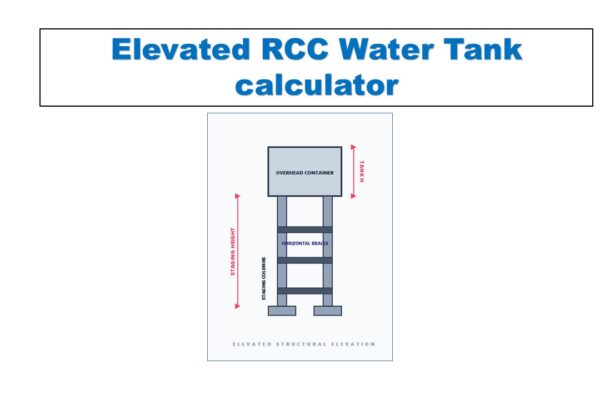 Elevated RCC Water Tank Quantity and BBS Calculator