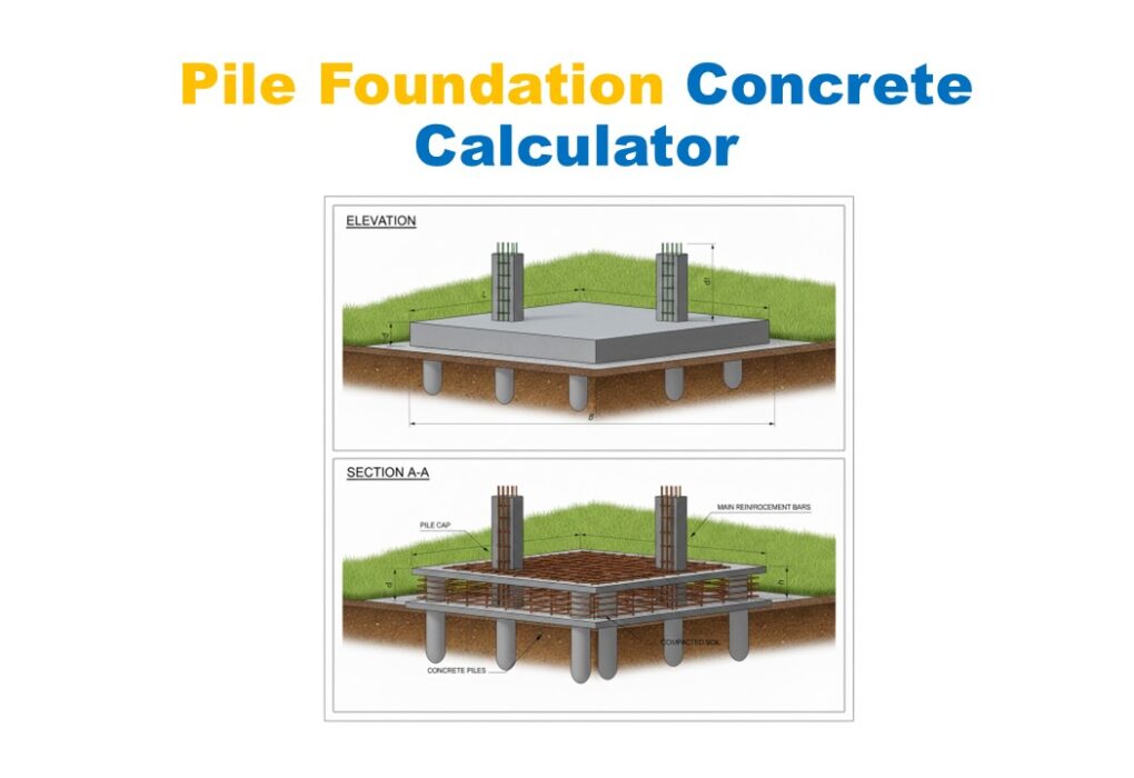 Pile Foundation Concrete Calculator