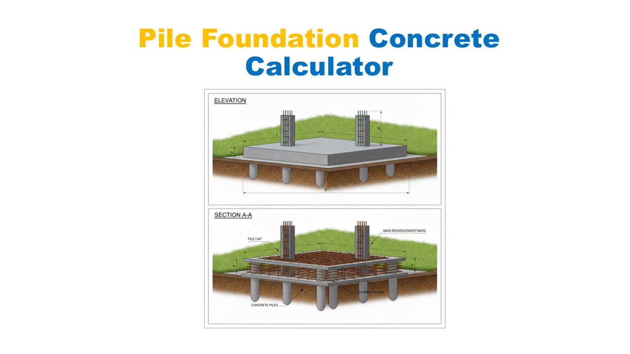 Pile Foundation Concrete Calculator
