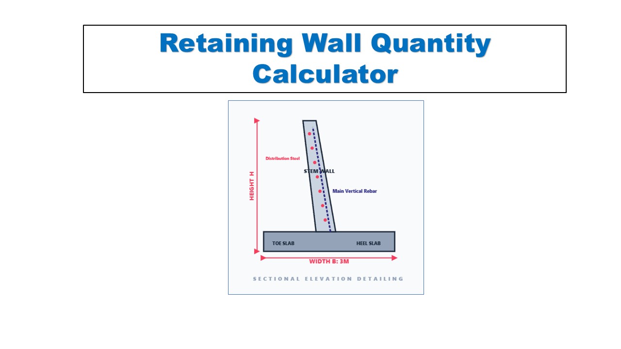 Retaining Wall Quantity Calculator