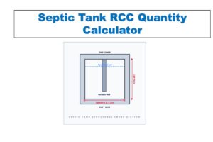Septic Tank RCC Quantity Calculator