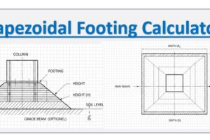 Trapezoidal Footing Calculator 