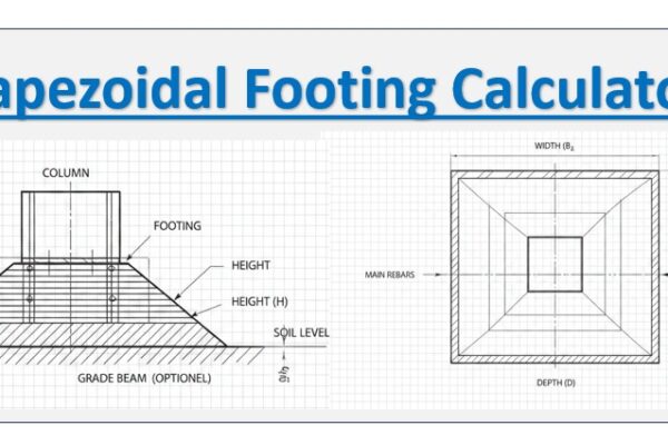 Trapezoidal Footing Calculator 