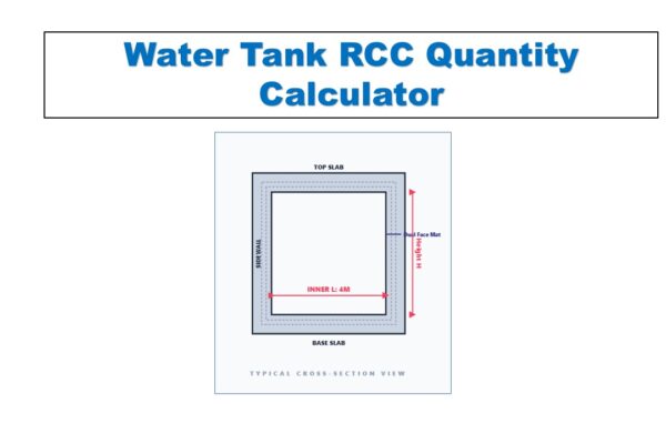 Water Tank RCC Quantity Calculator
