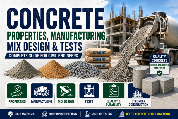 Concrete Properties, Manufacturing, Mix Design & Strength Tests Explained