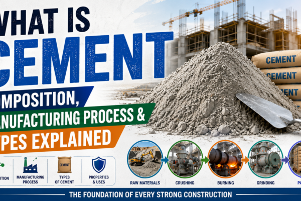 What Is Cement Composition, Manufacturing Process & Types Explained