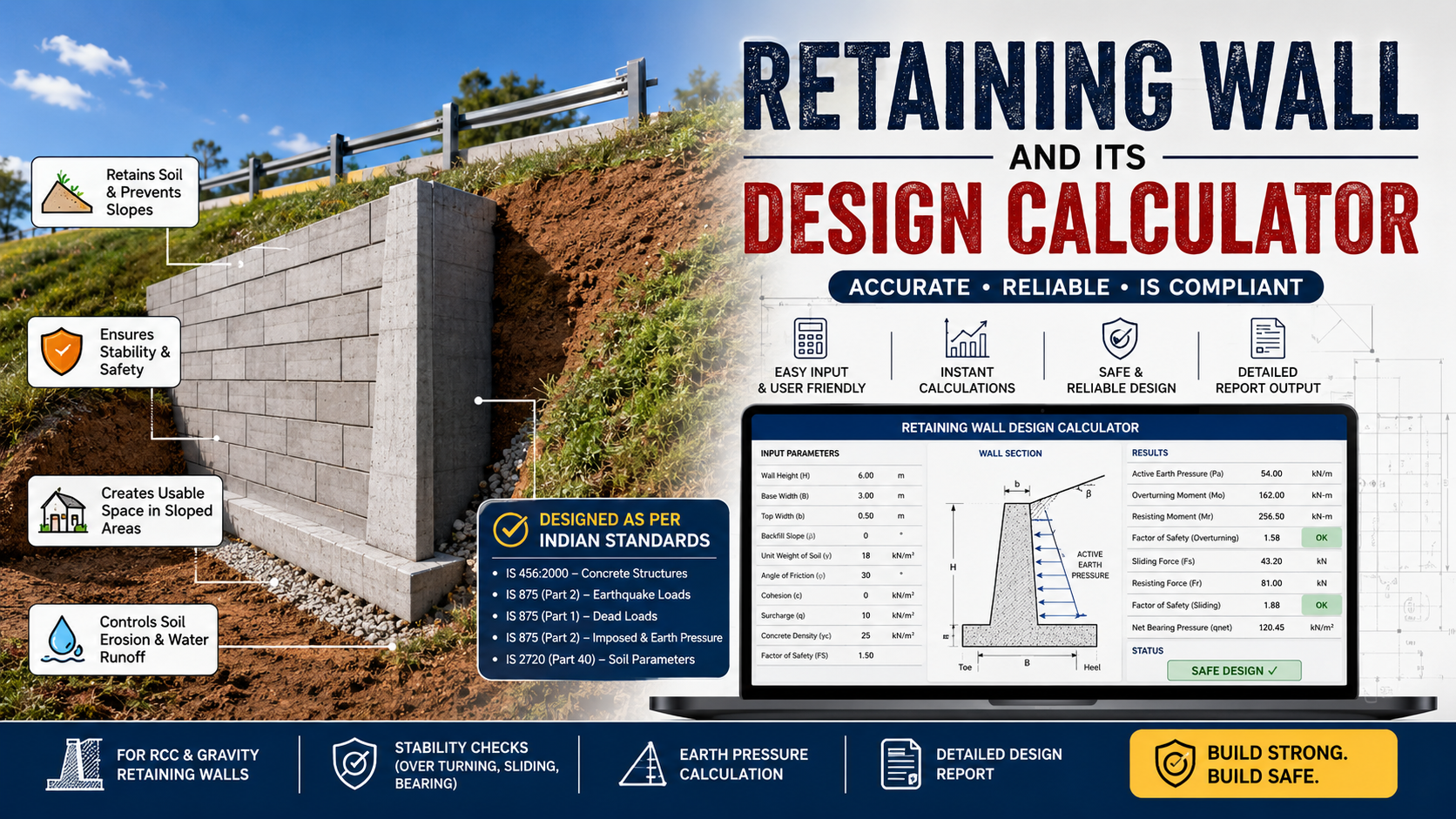 Retaining wall Design